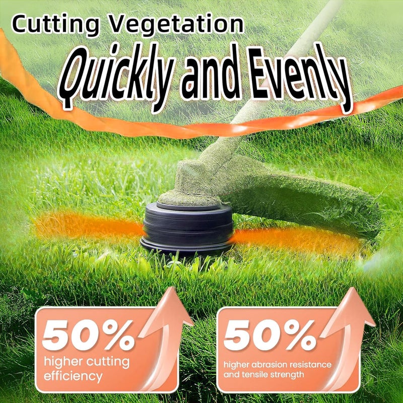 Quintillus 2-Pack String Trimmer Line .095 Compatible with Ego String Trimmer 095 Weed Eater String Pre-Cut Dual Color 3-section Fast-positioning Twisted Trimmer Line Universal Fit Weed Wacker String 14 ft - Image 5